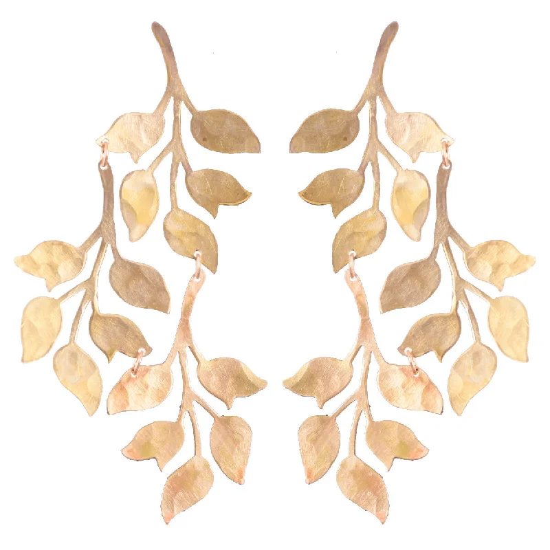 Affordable Gold-Plated Jewelry For Modern Fashion Hammered Ophelia Earrings