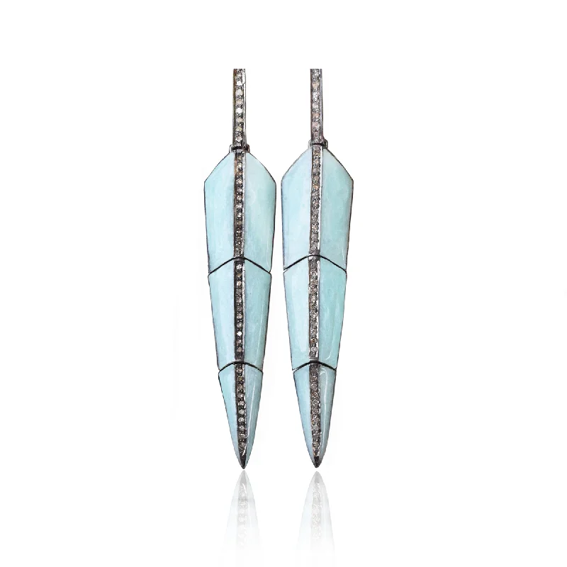 Dazzle With Discounts – Shop Jewelry On Sale Pearl Turquoise Enamel Feather Earrings