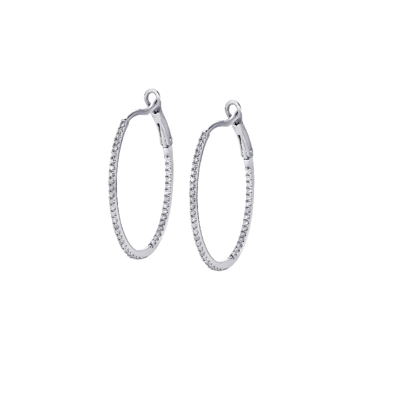 Best Jewelry Deals – Shop Premium Pieces At Great Prices Large Oval  Diamond Hoops