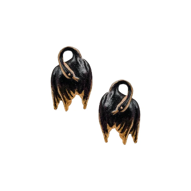 Special Offers On Handcrafted And Designer Jewelry Little Black Swan Earrings