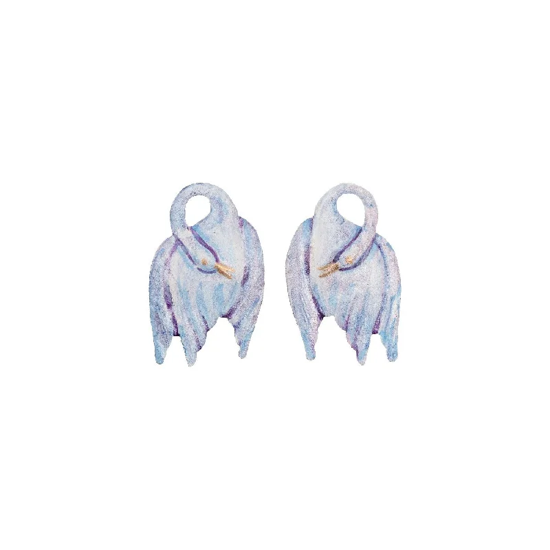 Grab Your Favorite Jewelry At The Lowest Prices Little Watercolour Swan Earrings