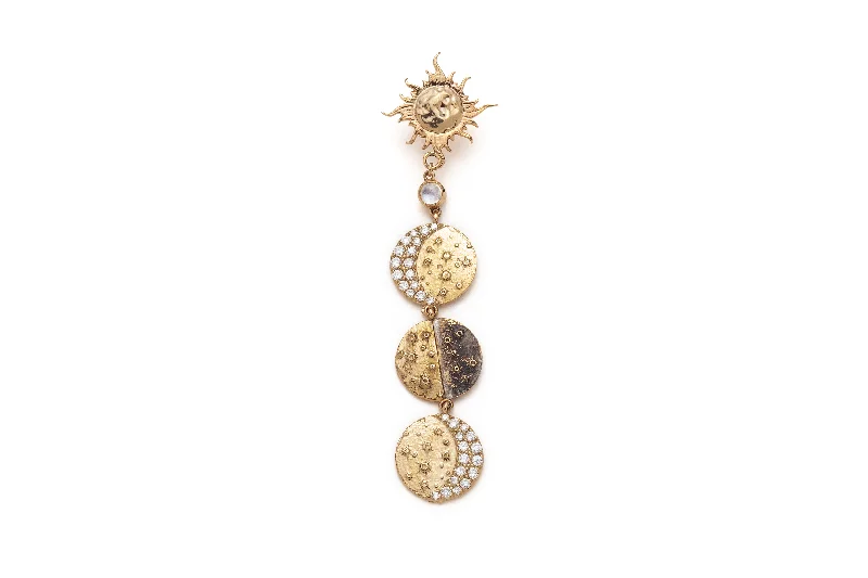 Exclusive Jewelry Sale – Sparkle For Less Mini Moon Phase Earring