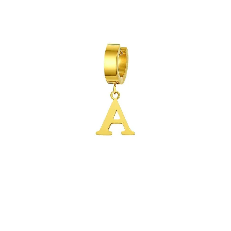 Trendy Minimalist Jewelry For Everyday Wear Mister Initial Earring