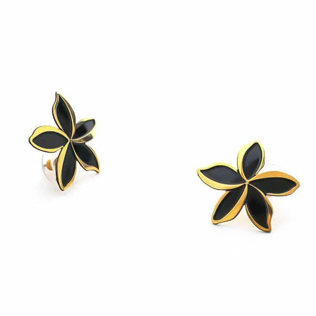 Make Your Outfit Shine With Discounted Jewelry Plumeria Melia Medium Earrings