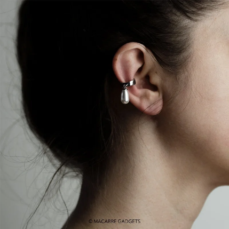 Exclusive Jewelry Discounts – Shop Now For Savings Pearl Drop ear cuff