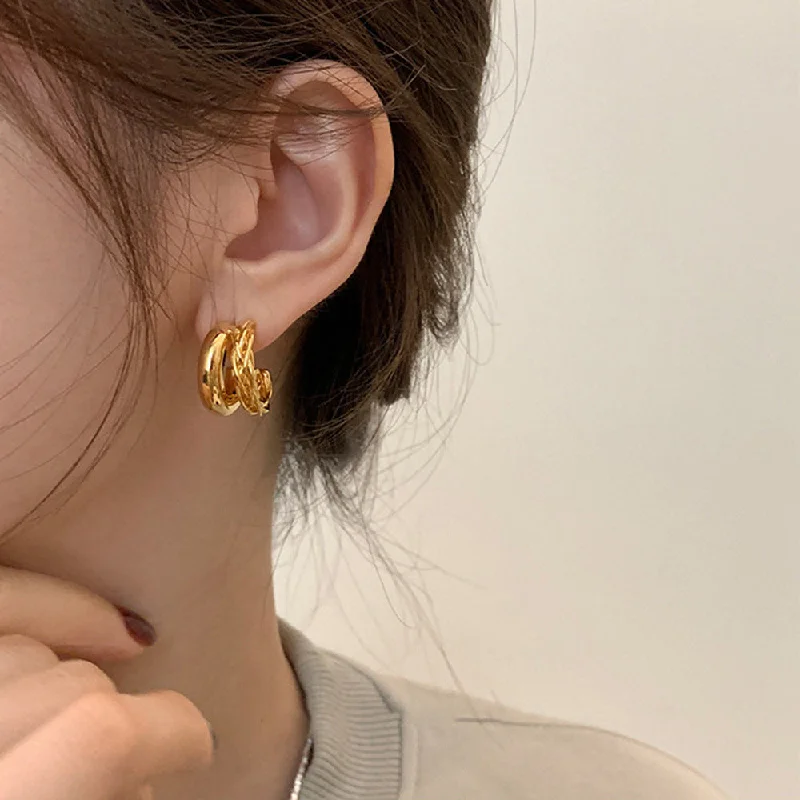 Seasonal Jewelry Clearance – Best Styles At The Lowest Prices Retro Double Layer Twisted Gold Pin Earrings JLT12899 Seasonal Jewelry Clearance – Best Styles At The Lowest Prices Retro Double Layer Twisted Gold Pin Earrings JLT12899