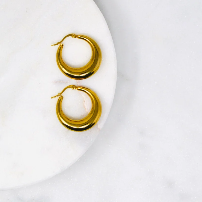 The Perfect Jewelry Piece At The Perfect Discount Retro Hoop Earrings - XL Gold