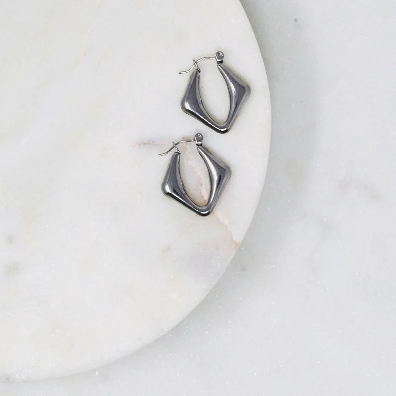 Unique Jewelry For Less – Shop The Sale Now Retro Hoop Earrings - Geometric Stainless Unique Jewelry For Less – Shop The Sale Now Retro Hoop Earrings - Geometric Stainless