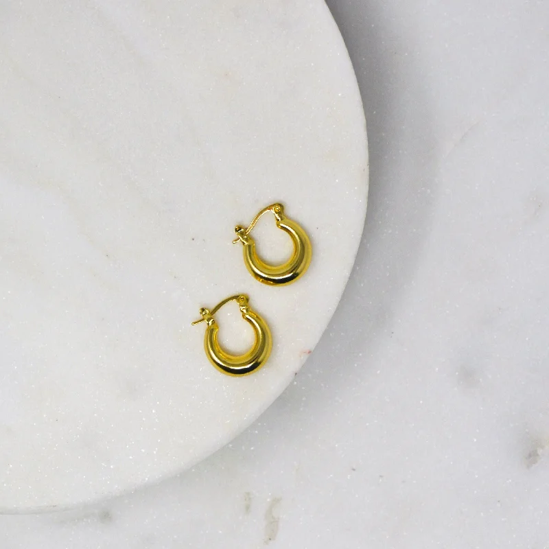 High-End Sparkle, Low-End Prices – Jewelry Sale Live Retro Hoop Earrings - Small Gold High-End Sparkle, Low-End Prices – Jewelry Sale Live Retro Hoop Earrings - Small Gold