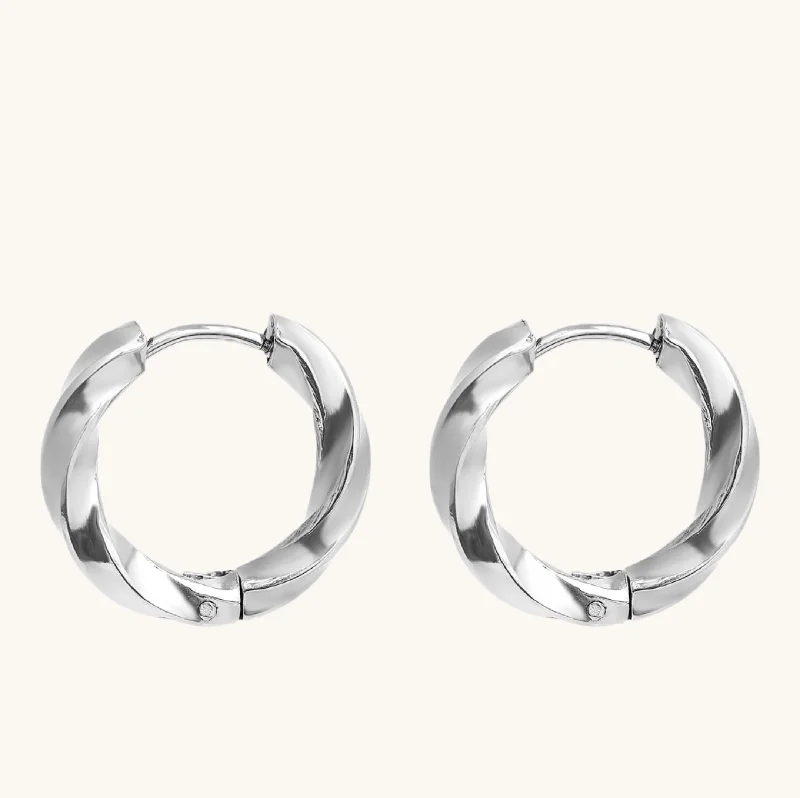 Sparkle On A Budget – Fine Jewelry For Less Silver Twisted Small Hoops