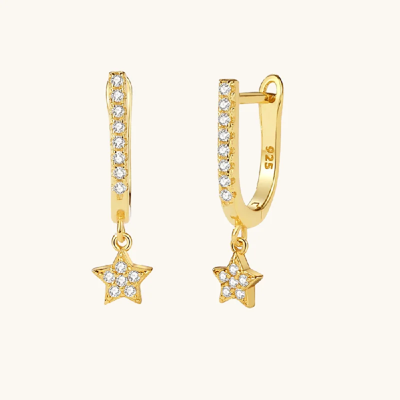 Get The Jewelry You Love At A Price You Love Mini Crystal Star Charm Drop Earrings