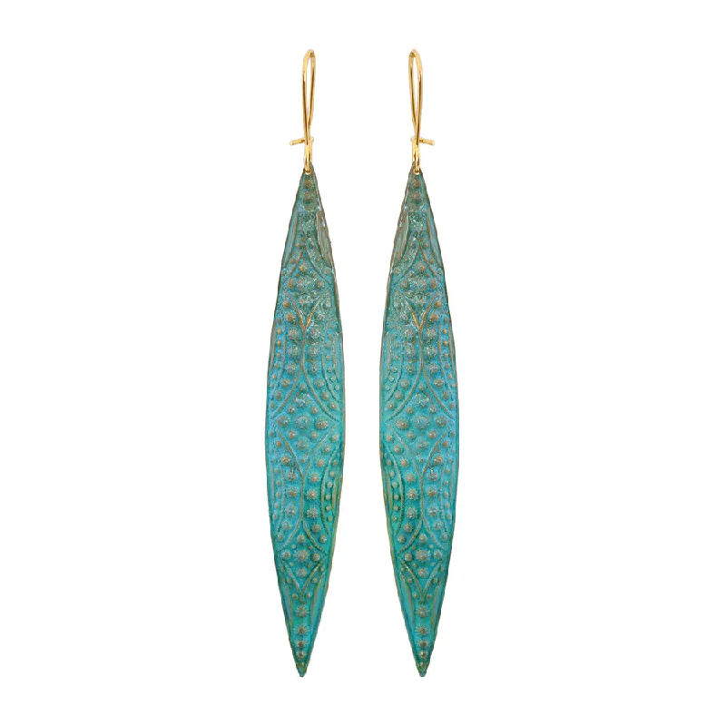 Personalized Engraved Jewelry For Meaningful Gifts Verdigris Arya Earrings