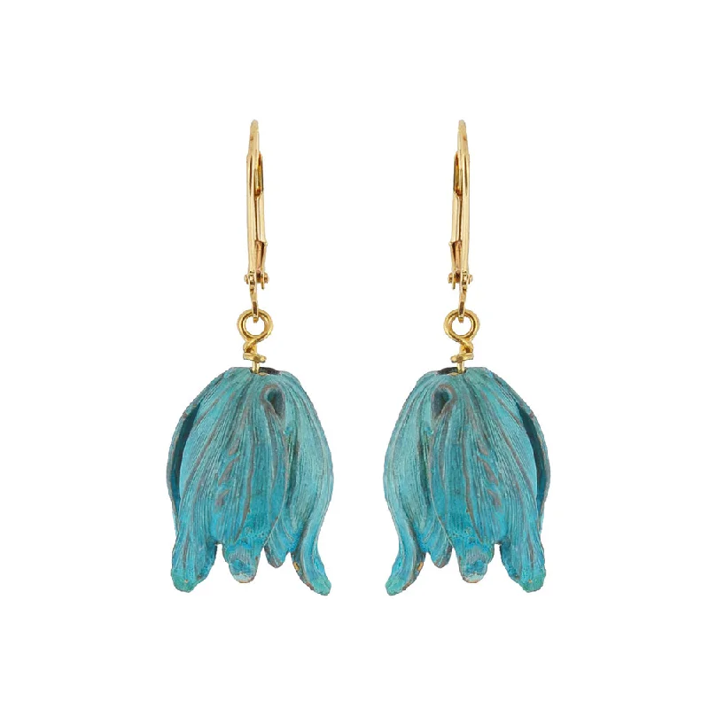 Limited-Stock Jewelry Clearance – Grab Your Favorites Now Verdigris Tulip Earrings