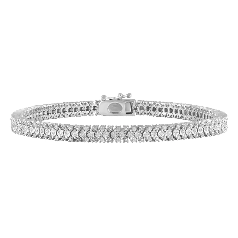 Shine Without Limits – Jewelry Sale Happening Now 1 Carat Diamond Tennis Bracelet with 167 Diamonds 18cm in Sterling Silver Shine Without Limits – Jewelry Sale Happening Now 1 Carat Diamond Tennis Bracelet with 167 Diamonds 18cm in Sterling Silver