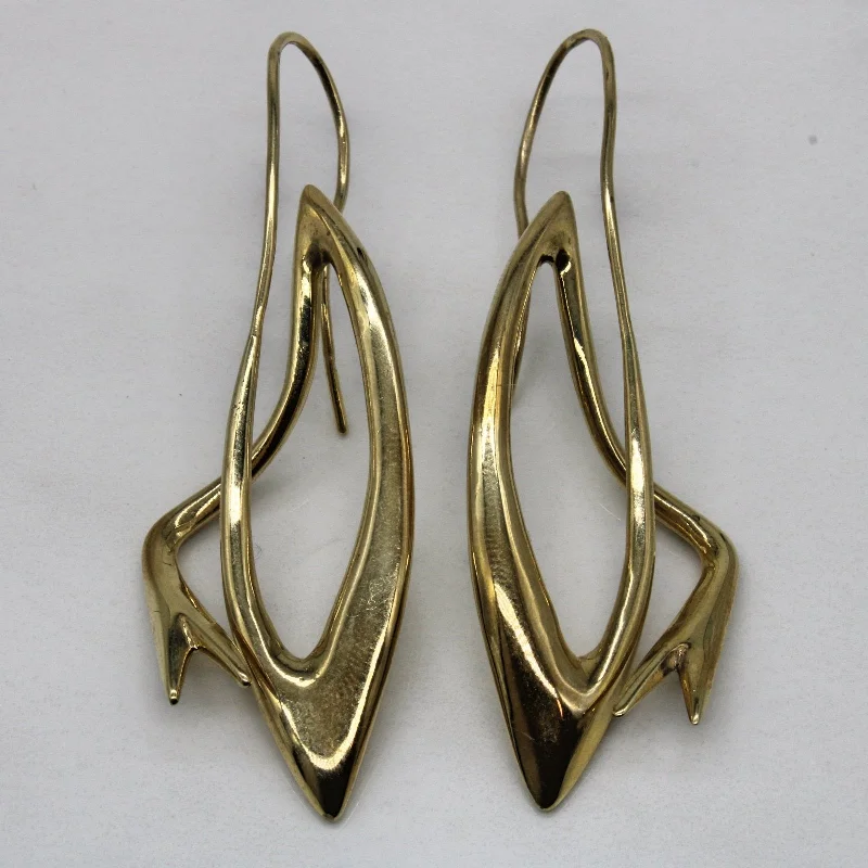 Luxury Jewelry Now At Special Promotional Rates 10k Yellow Gold Abstract Earrings | Luxury Jewelry Now At Special Promotional Rates 10k Yellow Gold Abstract Earrings |