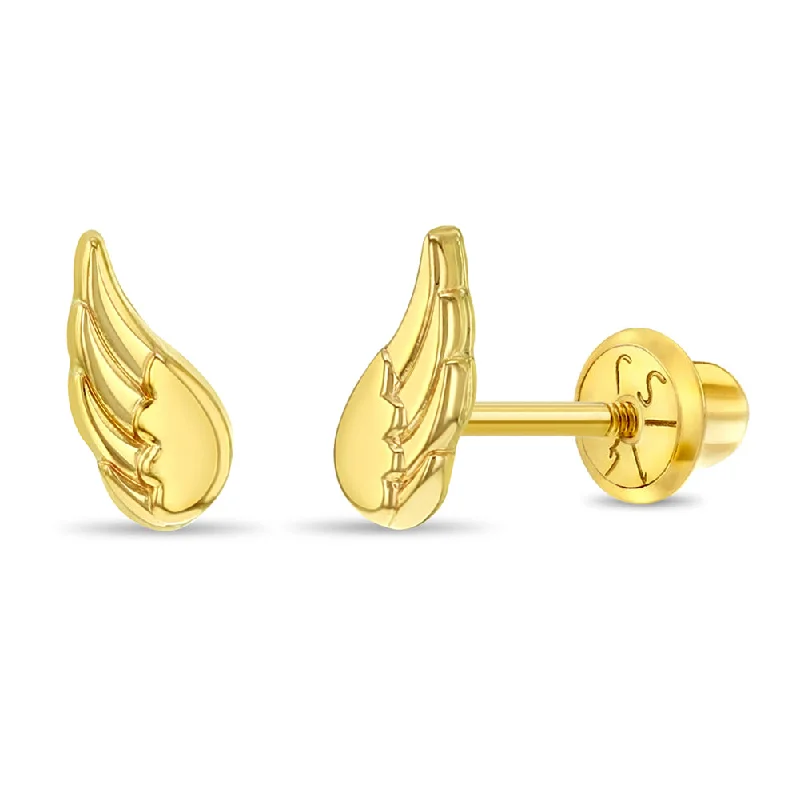 Sparkle For Less – Shop Our Limited-Time Jewelry Deals 14k Gold Feathered Wings Women's Earrings Sparkle For Less – Shop Our Limited-Time Jewelry Deals 14k Gold Feathered Wings Women's Earrings