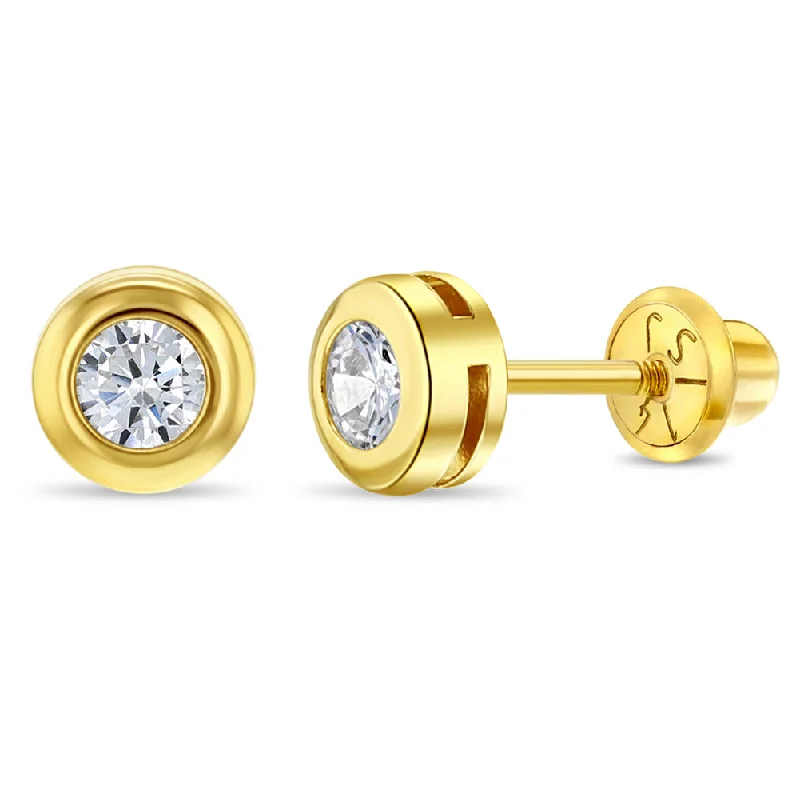 Flash Sale On Elegant Jewelry – Don't Miss Out 14k Gold Halo Clear CZ Women's Earrings Flash Sale On Elegant Jewelry – Don't Miss Out 14k Gold Halo Clear CZ Women's Earrings