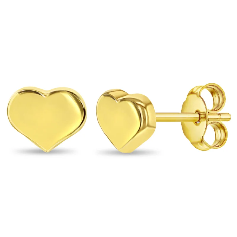 Unmissable Discounts On Timeless Jewelry Pieces 14k Gold Mini Heart Women's Earrings Unmissable Discounts On Timeless Jewelry Pieces 14k Gold Mini Heart Women's Earrings