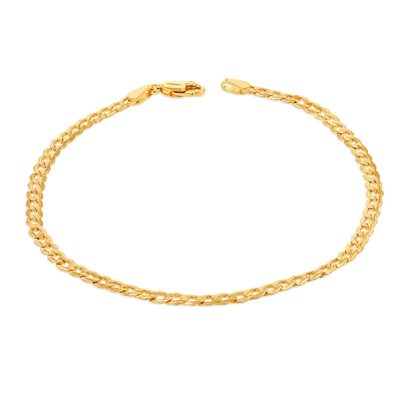 Premium Jewelry Now Available At Special Discounts 9ct Yellow Gold Silverfilled Super Flat Curb 80 Gauge 21cm Bracelet Premium Jewelry Now Available At Special Discounts 9ct Yellow Gold Silverfilled Super Flat Curb 80 Gauge 21cm Bracelet