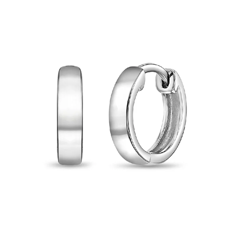 Must-Have Jewelry At Unbelievable Discounts Bold 9-13mm Women's Earrings Hoop/Huggie - Sterling Silver Must-Have Jewelry At Unbelievable Discounts Bold 9-13mm Women's Earrings Hoop/Huggie - Sterling Silver