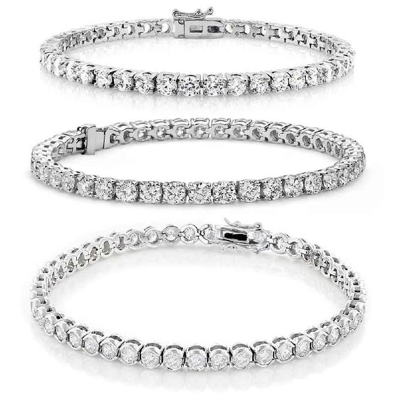 Dainty Floral Jewelry For Feminine Elegance Cate & Chloe Bracelet Pack of 3 - Olivia, Joelle, Kaylee White Gold Plated Tennis Bracelet for Women Dainty Floral Jewelry For Feminine Elegance Cate & Chloe Bracelet Pack of 3 - Olivia, Joelle, Kaylee White Gold Plated Tennis Bracelet for Women