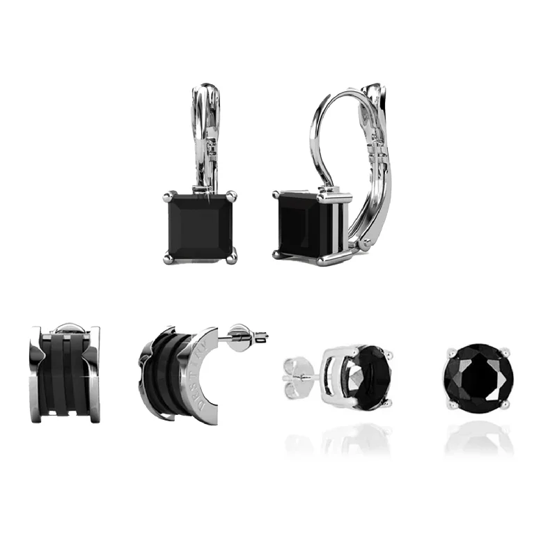Seasonal Jewelry Deals – Elevate Your Style Cate & Chloe Earrings Pack of 3 - Dina, Samantha, Kali 18k White Gold Plated Earrings for Women Seasonal Jewelry Deals – Elevate Your Style Cate & Chloe Earrings Pack of 3 - Dina, Samantha, Kali 18k White Gold Plated Earrings for Women