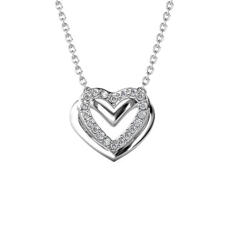 Shop Handcrafted Jewelry At Special Promotional Rates Cathy 18k White Gold Plated Necklace with Swarovski Crystals Shop Handcrafted Jewelry At Special Promotional Rates Cathy 18k White Gold Plated Necklace with Swarovski Crystals
