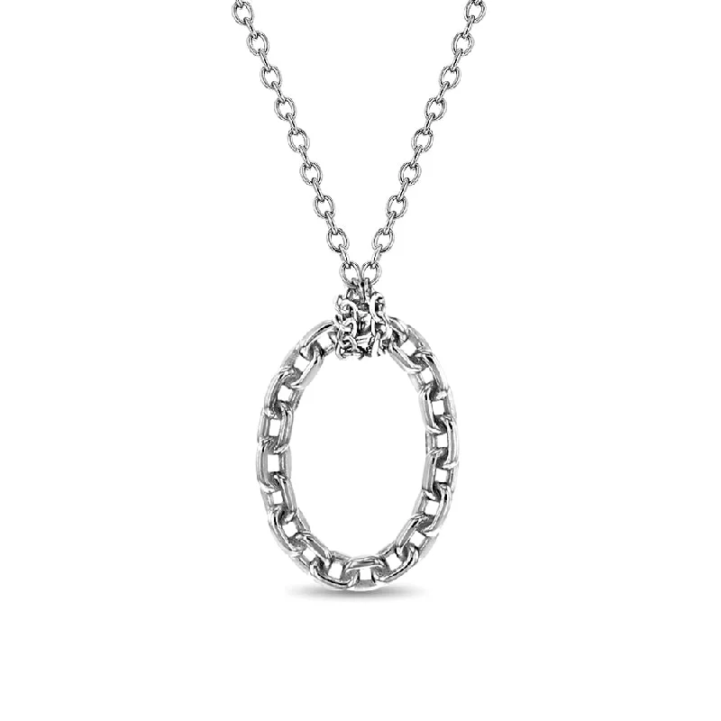 Jewelry Clearance Sale – Final Reductions Chained Oval 16"-17.5" Women's Pendant/Necklace Link Chain - Sterling Silver Jewelry Clearance Sale – Final Reductions Chained Oval 16"-17.5" Women's Pendant/Necklace Link Chain - Sterling Silver