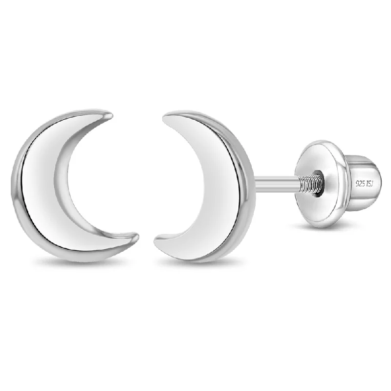Dainty And Elegant Jewelry Now At Reduced Prices Crescent Moon Women's Earrings - Sterling Silver Dainty And Elegant Jewelry Now At Reduced Prices Crescent Moon Women's Earrings - Sterling Silver