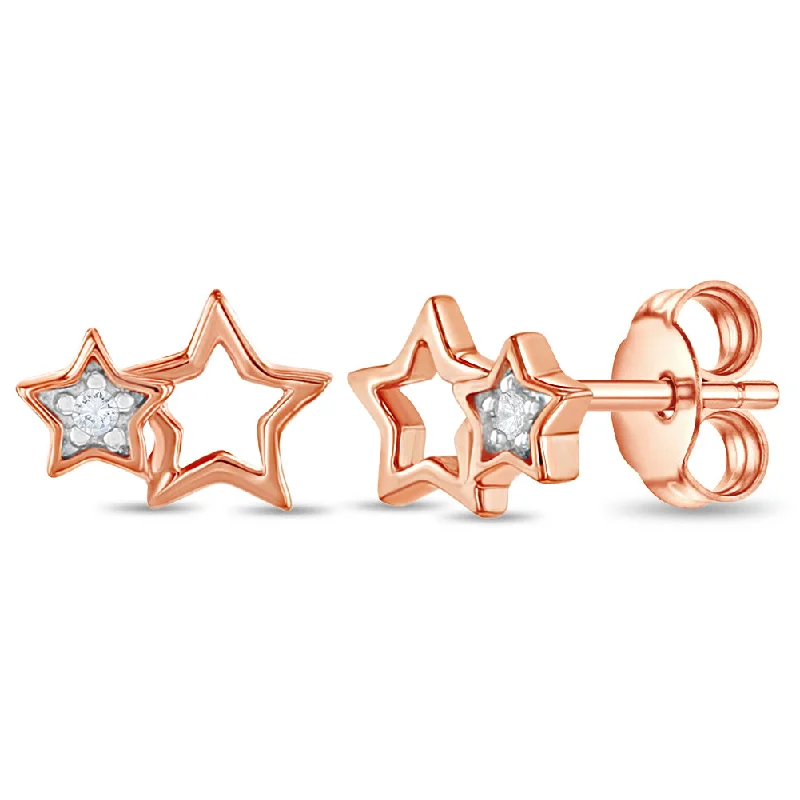 Once-A-Year Jewelry Deals – Shop Before They’Re Gone CZ Stars Rose Gold Plated Women's Earrings - Sterling Silver Once-A-Year Jewelry Deals – Shop Before They’Re Gone CZ Stars Rose Gold Plated Women's Earrings - Sterling Silver