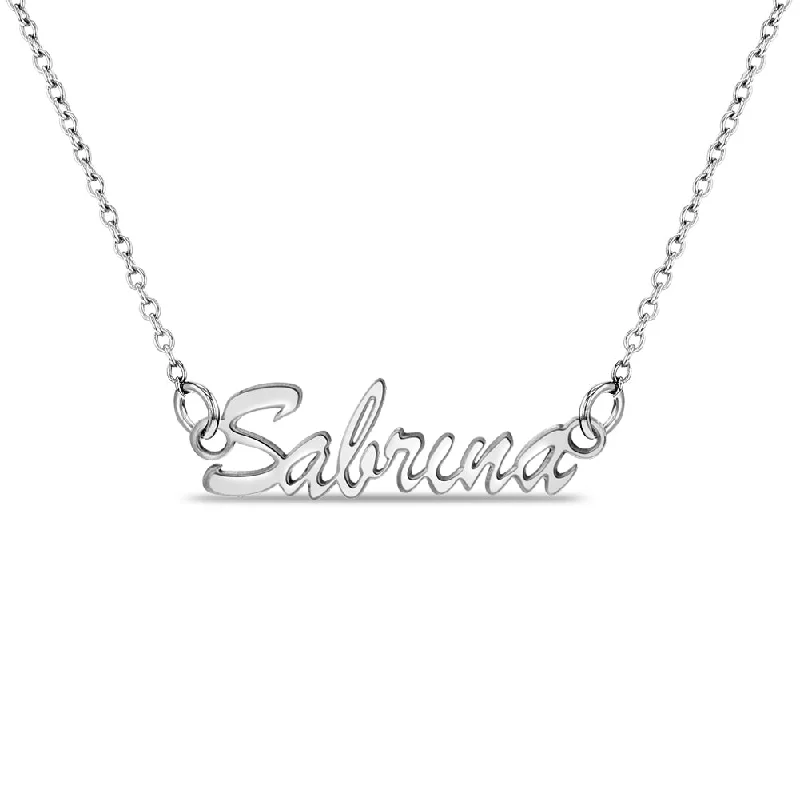 Elevate Your Jewelry Collection With Limited-Time Savings Frolic Custom Name Women's Necklace - Sterling Silver Elevate Your Jewelry Collection With Limited-Time Savings Frolic Custom Name Women's Necklace - Sterling Silver