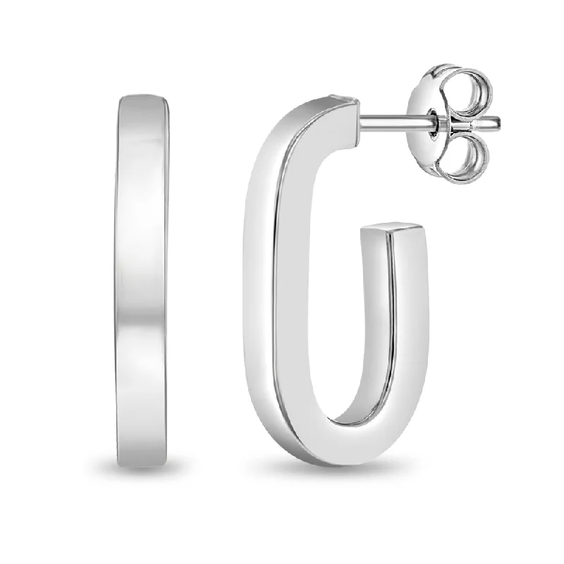 Get Your Favorite Jewelry At The Best Price Half Hoop Womens Earrings Women's Earrings - Sterling Silver Get Your Favorite Jewelry At The Best Price Half Hoop Womens Earrings Women's Earrings - Sterling Silver