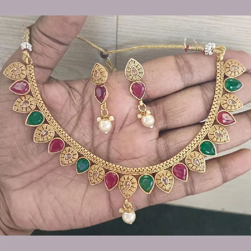 Special Offers On Handcrafted And Designer Jewelry Manisha Jewellery Gold Plated Pota Necklace Set Special Offers On Handcrafted And Designer Jewelry Manisha Jewellery Gold Plated Pota Necklace Set