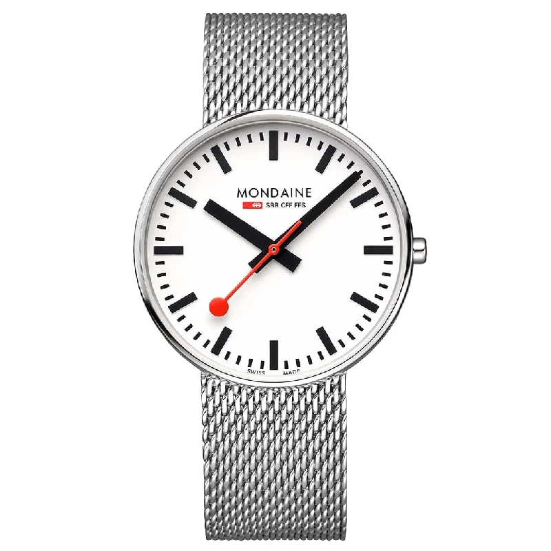 Chic And Stylish Jewelry At Exclusive Prices Mondaine Official Swiss Railways Giant Backlight MSX.4211B.SM Chic And Stylish Jewelry At Exclusive Prices Mondaine Official Swiss Railways Giant Backlight MSX.4211B.SM