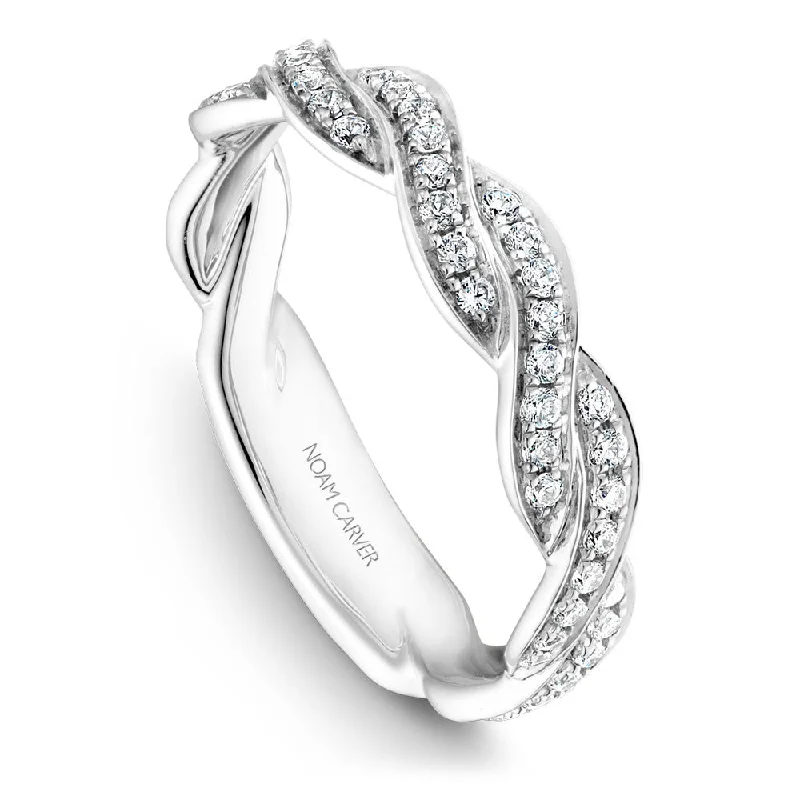 Huge Markdowns On Premium Jewelry Styles Noam Carver Braided Encrusted Diamond Wedding Band B059-01B Huge Markdowns On Premium Jewelry Styles Noam Carver Braided Encrusted Diamond Wedding Band B059-01B