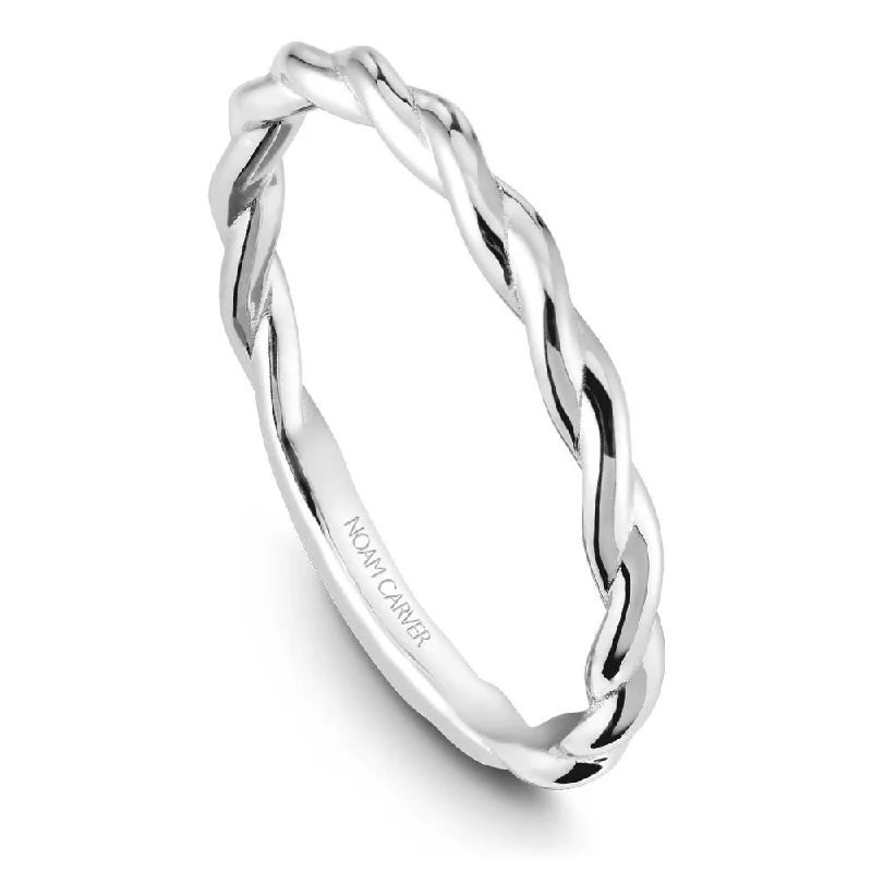 Breathtaking Jewelry, Breathtaking Prices Noam Carver Braided Solitaire Wedding Band B167-05B Breathtaking Jewelry, Breathtaking Prices Noam Carver Braided Solitaire Wedding Band B167-05B
