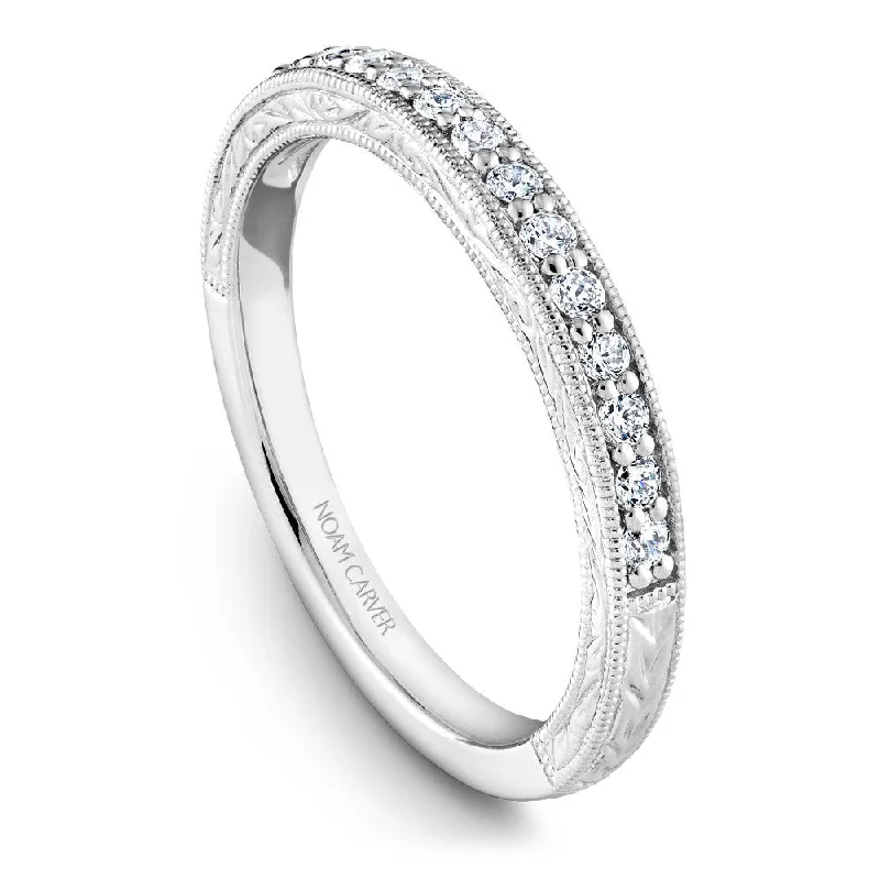 Timeless Jewelry Styles At Wallet-Friendly Prices Noam Carver Hand Carved Detail Prong Set Diamond Wedding Band B174-01B Timeless Jewelry Styles At Wallet-Friendly Prices Noam Carver Hand Carved Detail Prong Set Diamond Wedding Band B174-01B