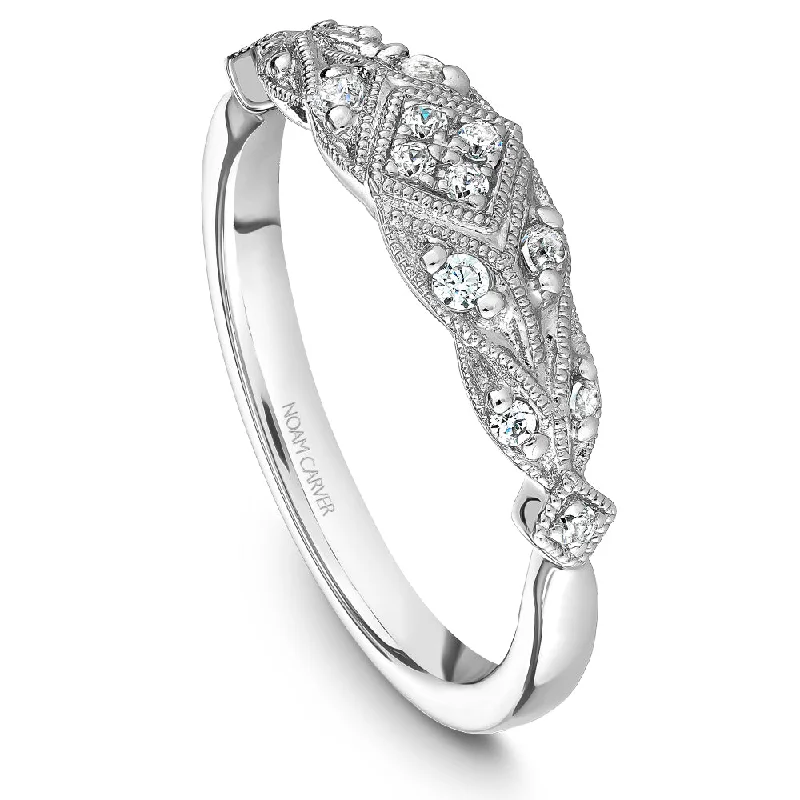 Luxury Jewelry At Unbeatable Discounts Noam Carver Vintage Inspired Diamond Wedding Band B252-01B Luxury Jewelry At Unbeatable Discounts Noam Carver Vintage Inspired Diamond Wedding Band B252-01B