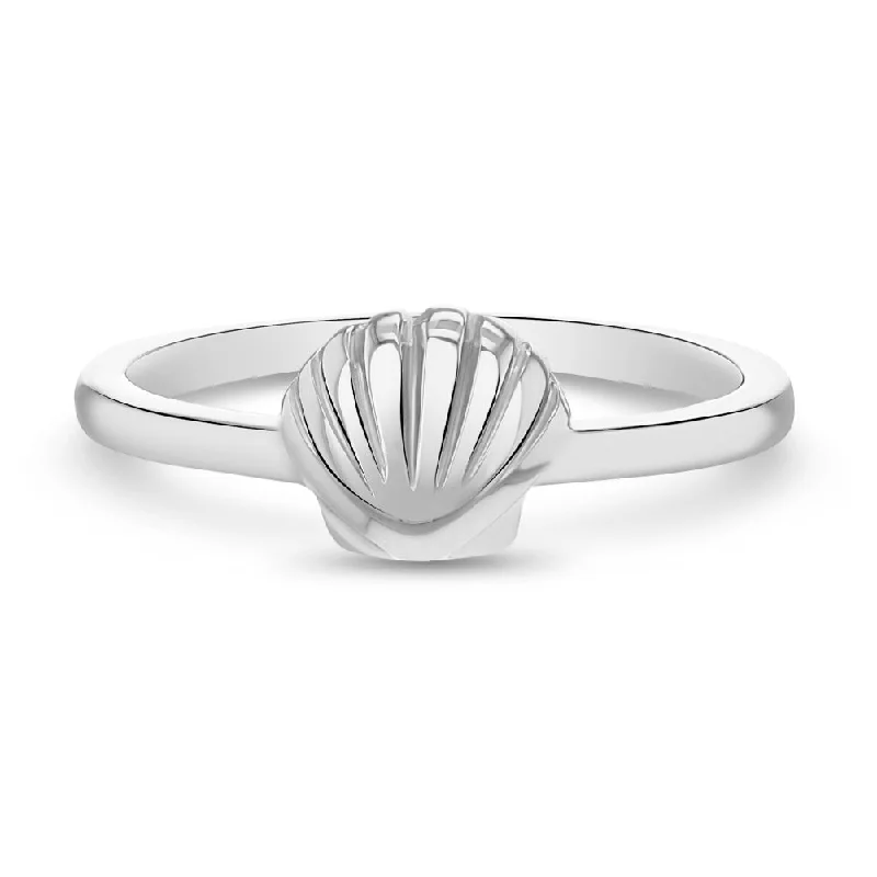 Shop Modern Jewelry Collections With Exclusive Discounts Shell Women's Ring - Sterling Silver Shop Modern Jewelry Collections With Exclusive Discounts Shell Women's Ring - Sterling Silver