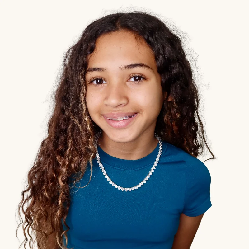 Exclusive Jewelry Discounts – Shop Now For Savings Silver Heart Tennis Necklace