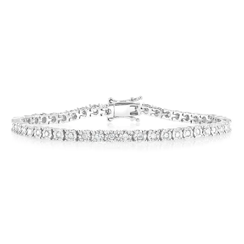 Handcrafted Jewelry Sale – Unique Designs At Low Prices Sterling Silver 1 Carat Diamond Tennis Bracelet with Round Brilliant Cut Diamonds Handcrafted Jewelry Sale – Unique Designs At Low Prices Sterling Silver 1 Carat Diamond Tennis Bracelet with Round Brilliant Cut Diamonds