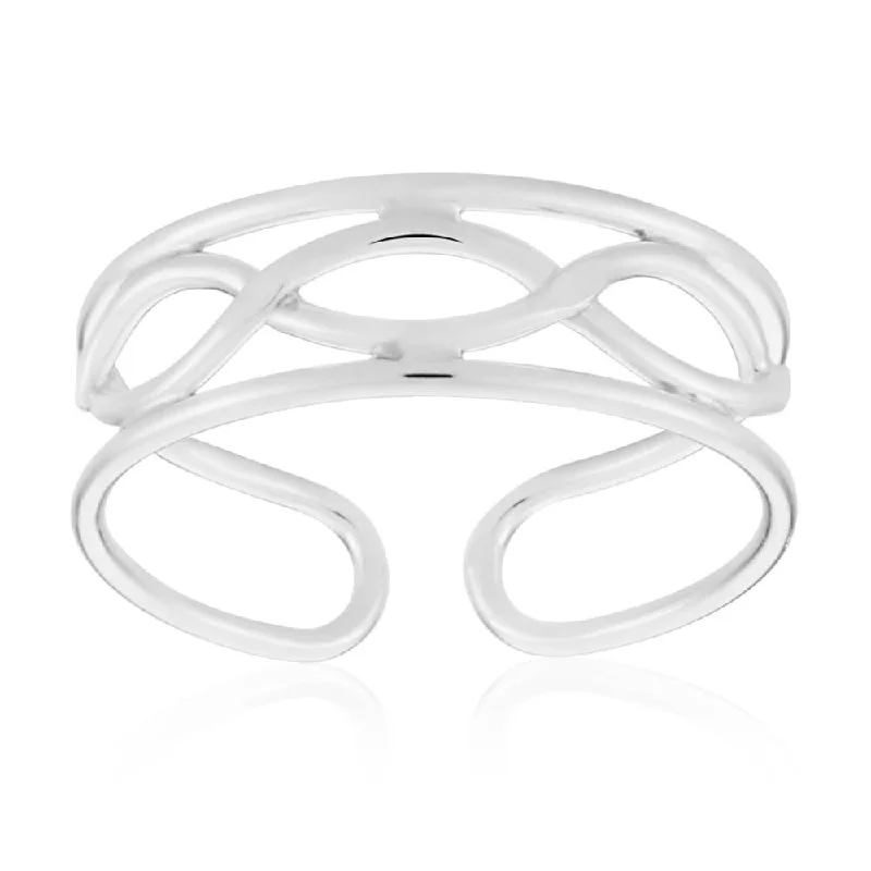 Limited-Stock Jewelry Sale – Shop Before It's Gone Sterling Silver Criss Cross Torque Toe Ring Limited-Stock Jewelry Sale – Shop Before It's Gone Sterling Silver Criss Cross Torque Toe Ring