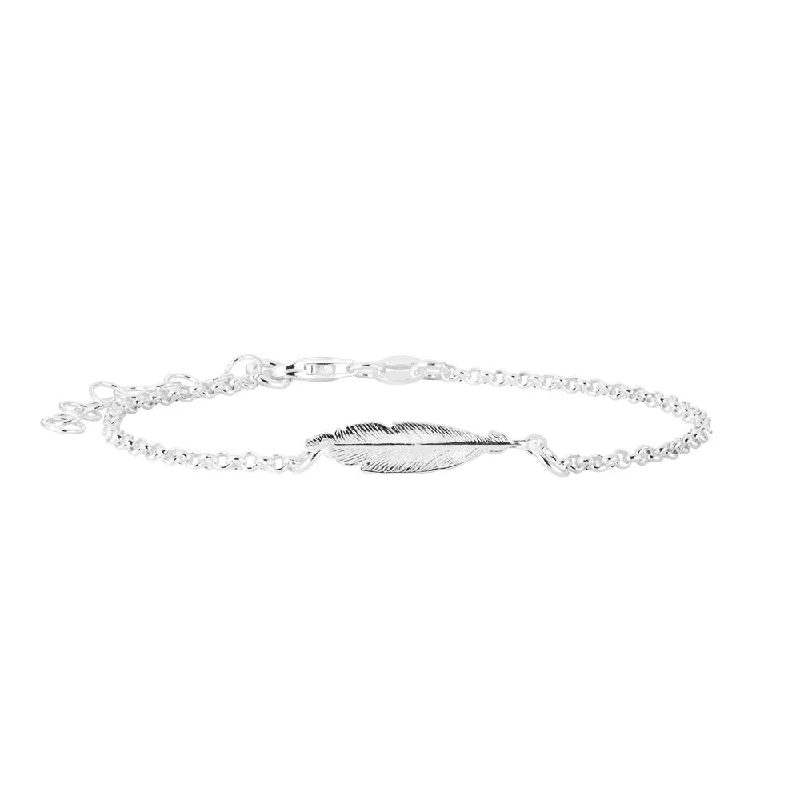 Exclusive Online Discounts On Stylish Jewelry Sterling Silver Fancy Feather Bracelet 16+3cm Exclusive Online Discounts On Stylish Jewelry Sterling Silver Fancy Feather Bracelet 16+3cm