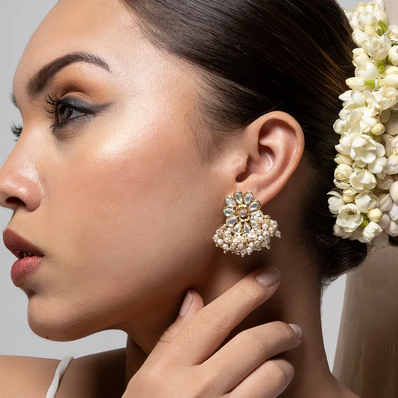 The Perfect Accessory For Less – Jewelry Sale Live Teejh Kriya Pearl and Polki Earring The Perfect Accessory For Less – Jewelry Sale Live Teejh Kriya Pearl and Polki Earring