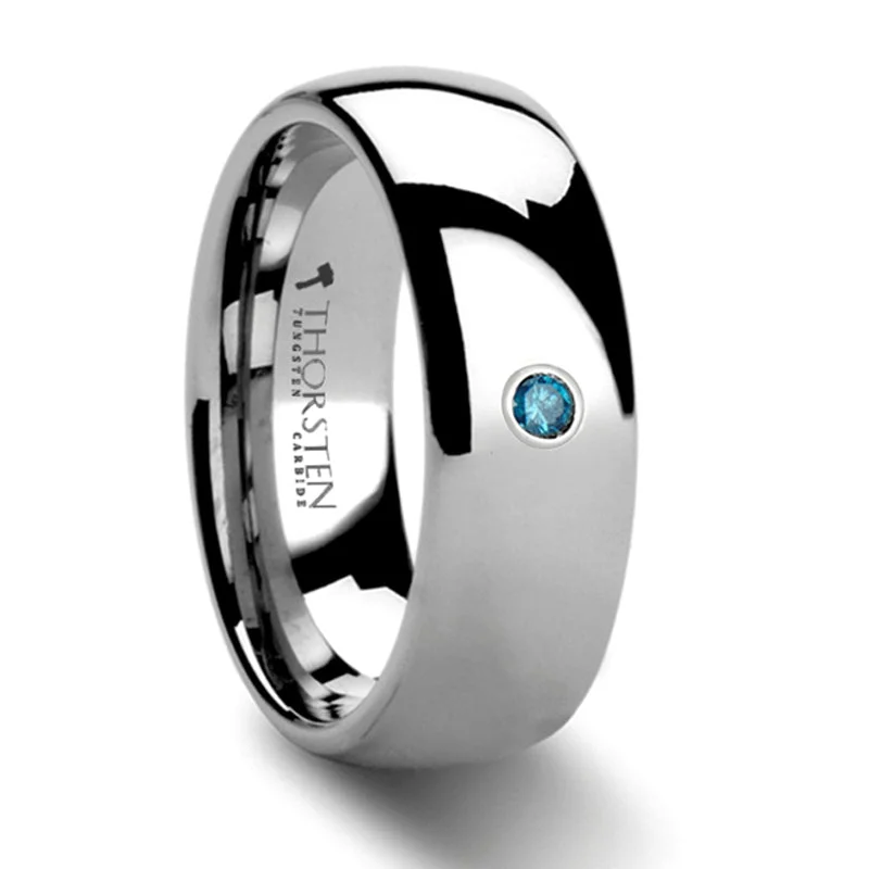 Celebrate With Sparkle – Jewelry Sale Now Live Thorsten Buckingham Domed Blue Diamond Tungsten Carbide Ring (8mm) W436-DBDH Celebrate With Sparkle – Jewelry Sale Now Live Thorsten Buckingham Domed Blue Diamond Tungsten Carbide Ring (8mm) W436-DBDH