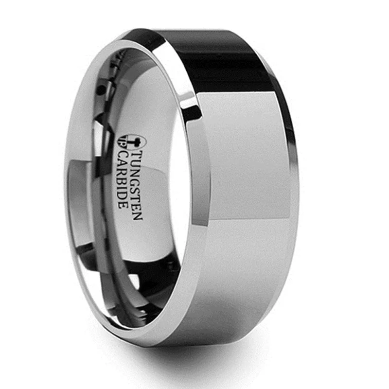 Your Dream Jewelry At Dream Prices Thorsten Corinthian Tungsten Carbide Ring With Bevels (4-10mm) W664-FBB Your Dream Jewelry At Dream Prices Thorsten Corinthian Tungsten Carbide Ring With Bevels (4-10mm) W664-FBB