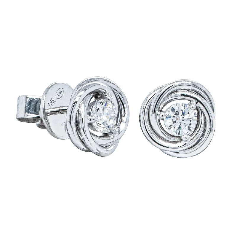 High-Quality Jewelry At A Fraction Of The Cost 18ct White Gold .50ct Diamond Earrings High-Quality Jewelry At A Fraction Of The Cost 18ct White Gold .50ct Diamond Earrings