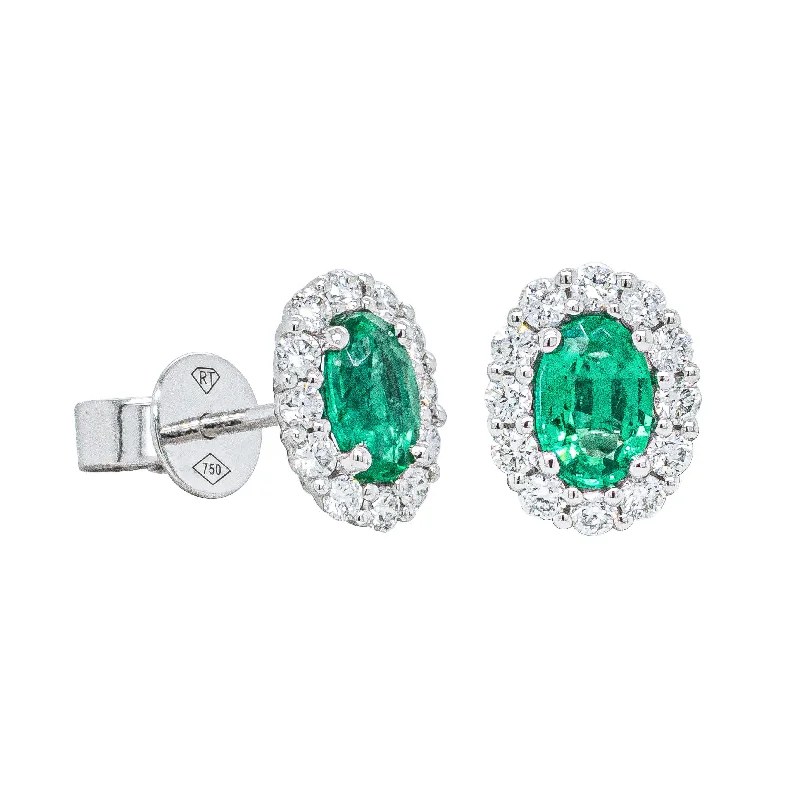 Make Every Moment Shine – Jewelry Discounts Available 18ct White Gold .78ct Emerald & Diamond Earrings Make Every Moment Shine – Jewelry Discounts Available 18ct White Gold .78ct Emerald & Diamond Earrings