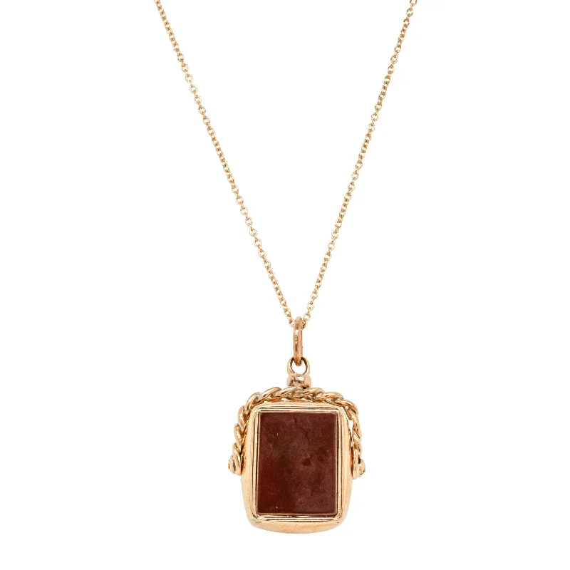 Exclusive Gemstone Jewelry At Special Prices Vintage 9ct Rose Gold Carnelian Spinner Pendant Exclusive Gemstone Jewelry At Special Prices Vintage 9ct Rose Gold Carnelian Spinner Pendant